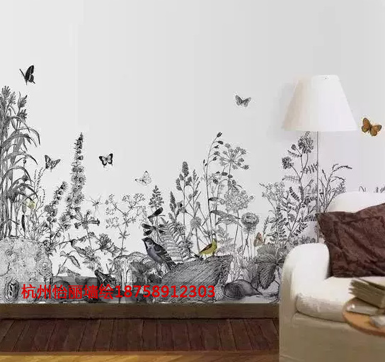 室内花卉墙绘线描.jpg
