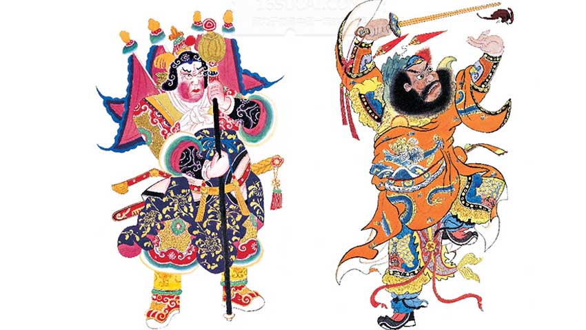 门神墙绘素材.jpg
