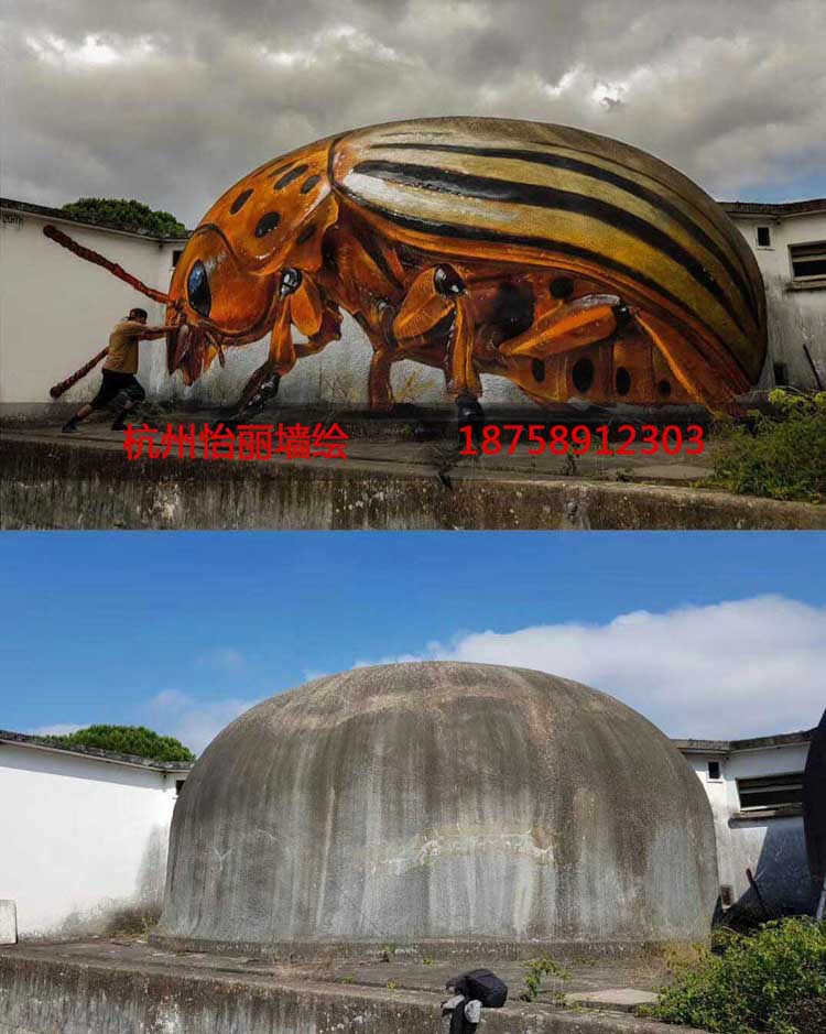 3D立体手绘墙彩绘瓢虫.jpg