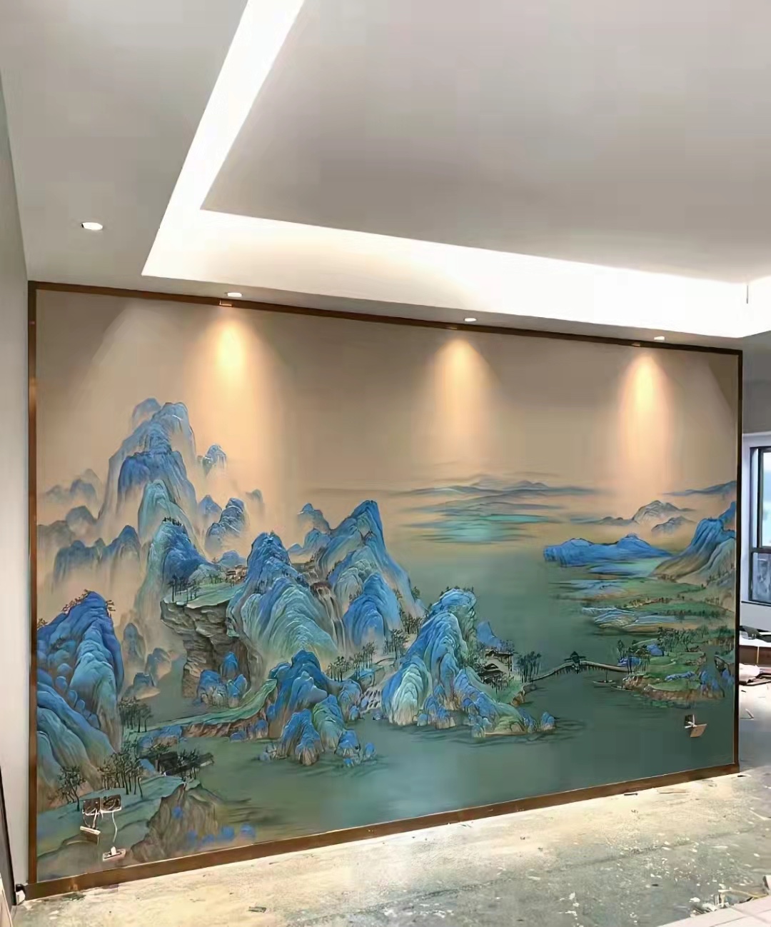 手绘浮雕壁画山水画.jpeg