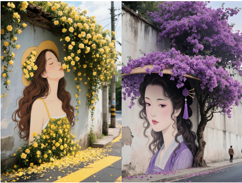 花与墙绘结合案例.png